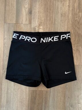 Nike Black Pro Elastic-Waist Bike Shorts